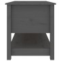 Mesa de centro de madera maciza de pino gris 102x49x55 cm de vidaXL, Mesas de centro - Ref: Foro24-820923, Precio: 112,89 €, ...
