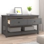 Mesa de centro de madera maciza de pino gris 102x49x55 cm de vidaXL, Mesas de centro - Ref: Foro24-820923, Precio: 112,89 €, ...