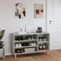 Shoe cabinet made of gray concrete plywood wood 102x36x60 cm by vidaXL, Shoe racks and shoe organizers - Ref: Foro24-819744, ...