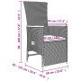 Set comedor jardín 9 pzas y cojines ratán sintético gris en Conjuntos de jardín | Comprar online en Foro24