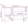 Betongrauer Sperrholz-Schuhschrank 102x36x60 cm von vidaXL, Schuhregale und Schuhorganisatoren - Ref: Foro24-819744, Preis: 6...