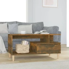 Couchtisch aus geräuchertem Eichensperrholz 90x49x45 cm von vidaXL, Couchtisch - Ref: Foro24-819617, Preis: 61,78 €, Rabatt: %