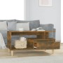 Mesa de centro madera contrachapada roble ahumado 90x49x45 cm de vidaXL, Mesas de centro - Ref: Foro24-819617, Precio: 62,46 ...