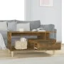 Mesa de centro madera contrachapada roble ahumado 90x49x45 cm de vidaXL, Mesas de centro - Ref: Foro24-819617, Precio: 61,78 ...
