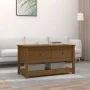 Solid honey brown pine wood coffee table 102x49x55 cm by vidaXL, Coffee table - Ref: Foro24-820924, Price: 99,84 €, Discount: %