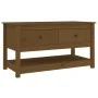 Solid honey brown pine wood coffee table 102x49x55 cm by vidaXL, Coffee table - Ref: Foro24-820924, Price: 99,84 €, Discount: %