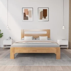 Nachttische 2 Stück weißes Sperrholz 50x46x50 cm von vidaXL, Nachttische - Ref: Foro24-819533, Preis: 70,86 €, Rabatt: %