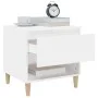 Mesitas de noche 2 uds madera contrachapada blanco 50x46x50 cm de vidaXL, Mesitas de noche - Ref: Foro24-819533, Precio: 70,8...