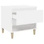Mesitas de noche 2 uds madera contrachapada blanco 50x46x50 cm de vidaXL, Mesitas de noche - Ref: Foro24-819533, Precio: 70,8...