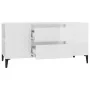 Mueble de TV madera contrachapada blanco brillo 102x44,5x50 cm de vidaXL, Muebles TV - Ref: Foro24-819606, Precio: 83,20 €, D...