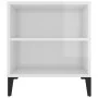 Mueble de TV madera contrachapada blanco brillo 102x44,5x50 cm de vidaXL, Muebles TV - Ref: Foro24-819606, Precio: 83,20 €, D...