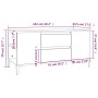 Hochglanzweißer TV-Schrank aus Sperrholz, 102 x 44,5 x 50 cm von vidaXL, TV-Möbel - Ref: Foro24-819606, Preis: 84,40 €, Rabat...