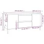 Mueble de TV madera contrachapada blanco brillo 102x44,5x50 cm de vidaXL, Muebles TV - Ref: Foro24-819606, Precio: 83,20 €, D...