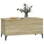 Oak Sonoma plywood coffee table 90x44.5x45 cm by vidaXL, Coffee table - Ref: Foro24-819591, Price: 67,09 €, Discount: %