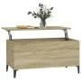 Oak Sonoma plywood coffee table 90x44.5x45 cm by vidaXL, Coffee table - Ref: Foro24-819591, Price: 67,09 €, Discount: %