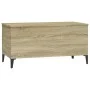 Oak Sonoma plywood coffee table 90x44.5x45 cm by vidaXL, Coffee table - Ref: Foro24-819591, Price: 67,09 €, Discount: %