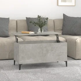 Mesa de centro madera contrachapada gris hormigón 90x44,5x45 cm de vidaXL, Mesas de centro - Ref: Foro24-819592, Precio: 70,5...