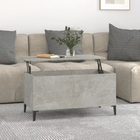 Concrete gray plywood coffee table 90x44.5x45 cm by vidaXL, Coffee table - Ref: Foro24-819592, Price: 70,91 €, Discount: %