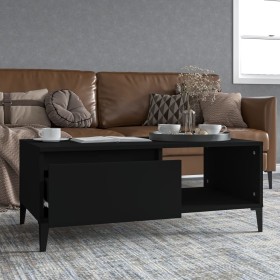 Mesa de centro madera contrachapada negro 90x50x36,5 cm de vidaXL, Mesas de centro - Ref: Foro24-821053, Precio: 57,87 €, Des...