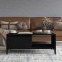 Mesa de centro madera contrachapada negro 90x50x36,5 cm de vidaXL, Mesas de centro - Ref: Foro24-821053, Precio: 57,83 €, Des...