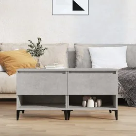 Side tables 2 units concrete gray plywood 50x46x50 cm by vidaXL, Side tables - Ref: Foro24-819557, Price: 88,17 €, Discount: %