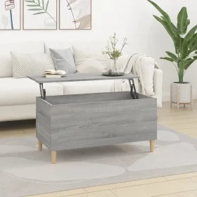 Sonoma gray plywood coffee table 90x44.5x45 cm by vidaXL, Coffee table - Ref: Foro24-819586, Price: 65,26 €, Discount: %