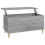 Mesa de centro madera contrachapada gris Sonoma 90x44,5x45 cm de vidaXL, Mesas de centro - Ref: Foro24-819586, Precio: 65,61 €