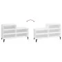 Mueble zapatero madera contrachapada blanco brillo 102x36x60 cm de vidaXL, Zapateros y organizadores de calzado - Ref: Foro24...