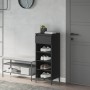 Black plywood shoe cabinet 40x36x105 cm by vidaXL, Shoe racks and shoe organizers - Ref: Foro24-819781, Price: 80,59 €, Disco...