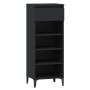 Black plywood shoe cabinet 40x36x105 cm by vidaXL, Shoe racks and shoe organizers - Ref: Foro24-819781, Price: 80,59 €, Disco...