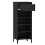 Black plywood shoe cabinet 40x36x105 cm by vidaXL, Shoe racks and shoe organizers - Ref: Foro24-819781, Price: 80,59 €, Disco...