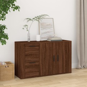 Sideboard aus braunem Eichensperrholz, 100 x 33 x 59,5 cm von vidaXL, Sideboards - Ref: Foro24-821003, Preis: 106,00 €, Rabat...