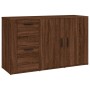 Oak brown plywood sideboard 100x33x59.5 cm by vidaXL, Sideboards - Ref: Foro24-821003, Price: 106,00 €, Discount: %