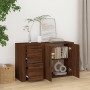 Oak brown plywood sideboard 100x33x59.5 cm by vidaXL, Sideboards - Ref: Foro24-821003, Price: 106,00 €, Discount: %