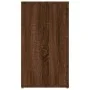 Aparador de madera contrachapada marrón roble 100x33x59,5 cm de vidaXL, Aparadores - Ref: Foro24-821003, Precio: 104,23 €, De...