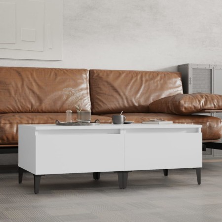 Beistelltische 2 Stück aus weißem Sperrholz 50x46x35 cm von vidaXL, Seitentische - Ref: Foro24-819517, Preis: 59,60 €, Rabatt: %