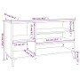 Mueble zapatero madera contrachapada negro 102x36x60 cm by vidaXL, Shoe racks and shoe organizers - Ref: Foro24-819749, Price...