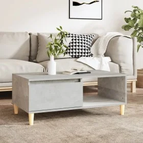 Mesa de centro madera contrachapada gris hormigón 90x50x36,5 cm de vidaXL, Mesas de centro - Ref: Foro24-821048, Precio: 65,4...