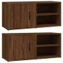TV-Schrank 2 Einheiten braunes Eichensperrholz 80x31,5x36cm von vidaXL, TV-Möbel - Ref: Foro24-819451, Preis: 79,01 €, Rabatt: %