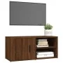 TV-Schrank 2 Einheiten braunes Eichensperrholz 80x31,5x36cm von vidaXL, TV-Möbel - Ref: Foro24-819451, Preis: 79,01 €, Rabatt: %