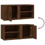 TV-Schrank 2 Einheiten braunes Eichensperrholz 80x31,5x36cm von vidaXL, TV-Möbel - Ref: Foro24-819451, Preis: 79,01 €, Rabatt: %