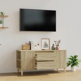 Sonoma oak plywood TV cabinet 102x44.5x50 cm by vidaXL, TV Furniture - Ref: Foro24-819599, Price: 81,53 €, Discount: %