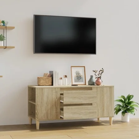 TV-Schrank aus Sonoma-Eichensperrholz, 102 x 44,5 x 50 cm von vidaXL, TV-Möbel - Ref: Foro24-819599, Preis: 81,53 €, Rabatt: %