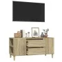 TV-Schrank aus Sonoma-Eichensperrholz, 102 x 44,5 x 50 cm von vidaXL, TV-Möbel - Ref: Foro24-819599, Preis: 81,53 €, Rabatt: %