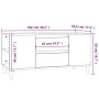 TV-Schrank aus Sonoma-Eichensperrholz, 102 x 44,5 x 50 cm von vidaXL, TV-Möbel - Ref: Foro24-819599, Preis: 82,66 €, Rabatt: %