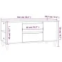TV-Schrank aus Sonoma-Eichensperrholz, 102 x 44,5 x 50 cm von vidaXL, TV-Möbel - Ref: Foro24-819599, Preis: 81,53 €, Rabatt: %
