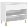 Mueble zapatero madera contrachapada blanco 70x36x60 cm by vidaXL, Shoe racks and shoe organizers - Ref: Foro24-819756, Price...
