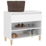 Mueble zapatero madera contrachapada blanco 70x36x60 cm by vidaXL, Shoe racks and shoe organizers - Ref: Foro24-819756, Price...
