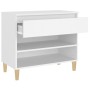 Mueble zapatero madera contrachapada blanco 70x36x60 cm by vidaXL, Shoe racks and shoe organizers - Ref: Foro24-819756, Price...