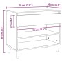 Schuhschrank aus weißem Sperrholz 70x36x60 cm von vidaXL, Schuhregale und Schuhorganisatoren - Ref: Foro24-819756, Preis: 58,...